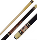 Meucci Casino 9 Black Stain/Pink Paua Pool Cue Stick