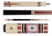 MECAS09-B Meucci White Stain/Pk Paua Casino Series Pool Cue