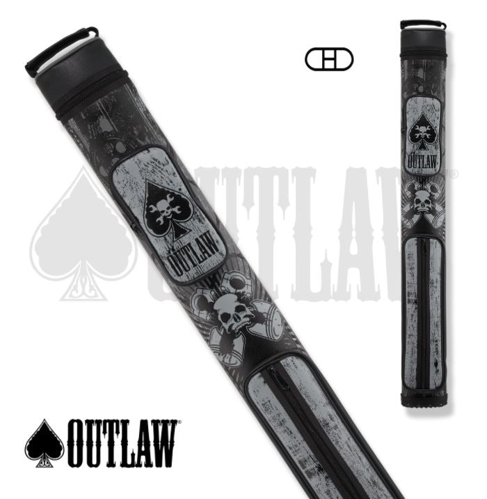 Outlaw OLB22H 2Bx2S Black/Grey Billiards Pool Cue Stick Case