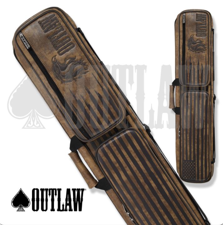 Outlaw OLSCB 4Bx8S Outlaw Tan Billiards Pool Cue Stick Case