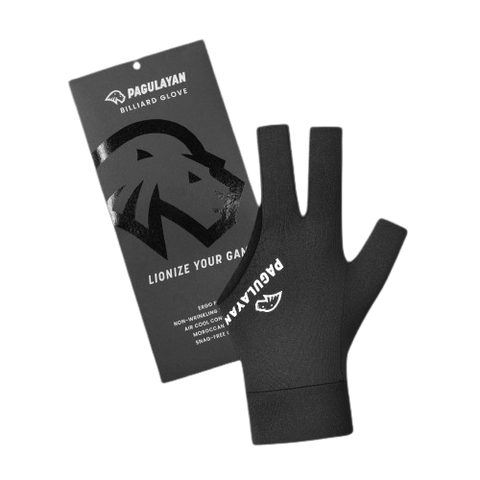 Pagulayan Instinct Pool/Billiards/Snooker Pro Fingerless 3 Finger Glove (Black)