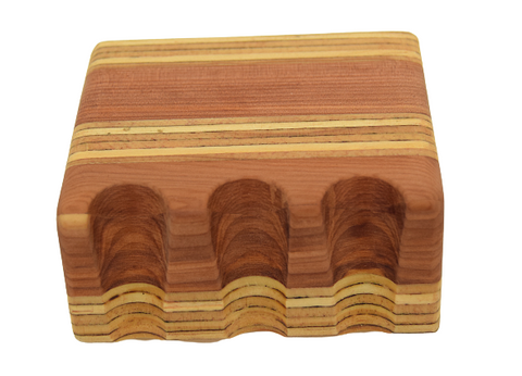 Exotic Wood Cue Claw - 3 Cue - Horizontal Designs