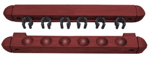 6 Cue Roman Rack - Mahogany