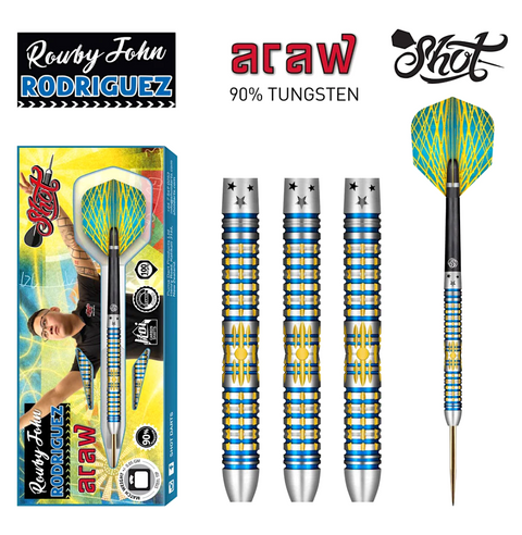 RRAST-22  Rowby-John Rodriguez Araw Steel Tip Dart Set