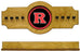 NCAA Rutgers Scarlett Knights 2 pc Hanging Wall Pool Cue Stick Holder Rack Oak