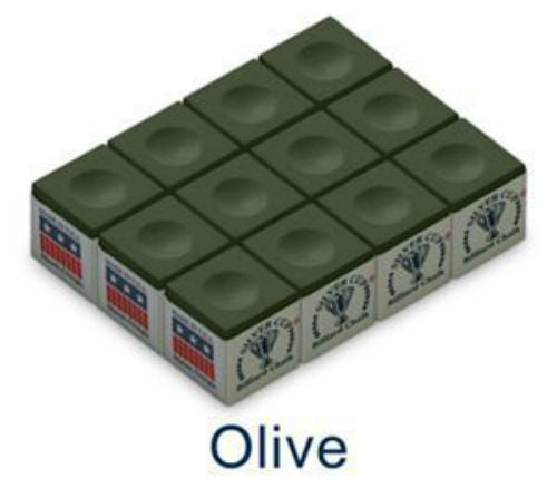 Doz Silver Cup Chalk - Olive