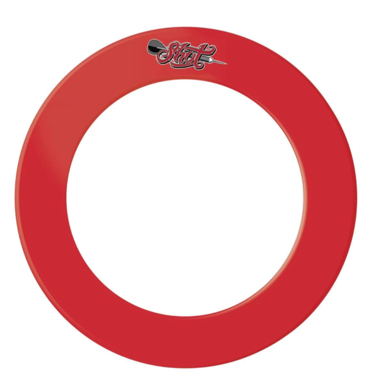 Shot 1pce Dartboard surround Red