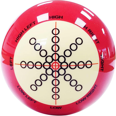 SRS-TB Training Cue Ball Red and White