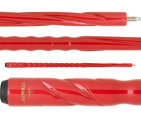 Stealth STH44 Twist Series Red Pool Cue w Dooley Handle