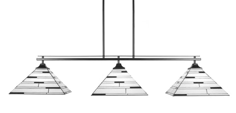 Toltec 2643-MB-952 Odyssey 3 Bulbs Bar Billiards Pool Table Island Light