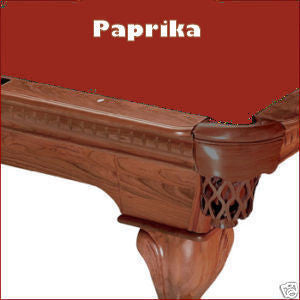 8' Proline Classic 303T Teflon Pool Table Felt - Paprika